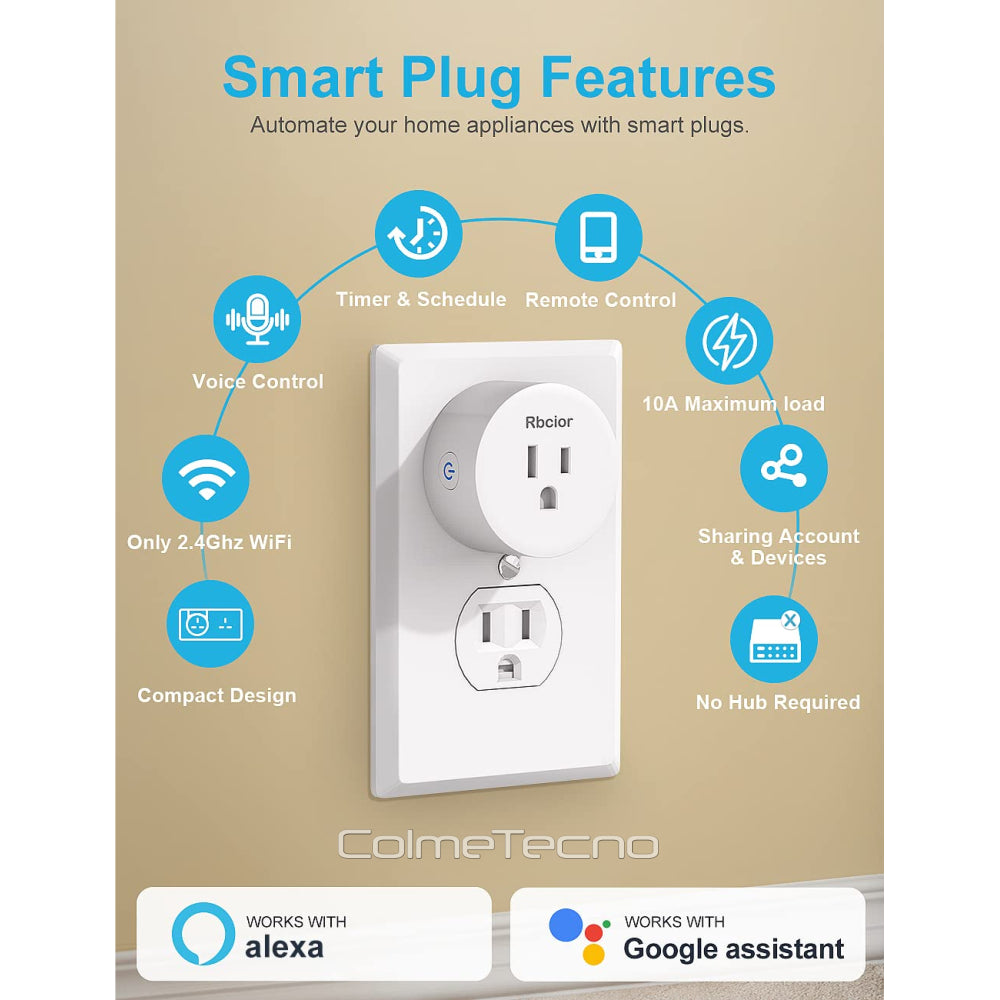 Enchufe Inteligente Wifi Control De Voz Alexa Google Asistente